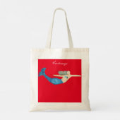 Tote Bag Bleu-queue Sirène nager Thunder_Cove (Dos)