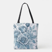 Tote Bag Bleu rose (Dos)