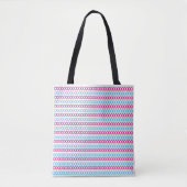 Tote Bag Bleu rose Abstrait (Devant)