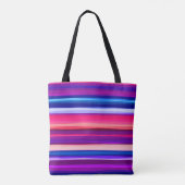 Tote Bag Bleu, rose et bleu Abstrait (Dos)