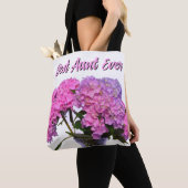Tote Bag Bleu rose Hydrangeas rose fleurs pourpres meilleur (De près)