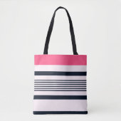Tote Bag Bleu rose Pastel Grandes (Devant)