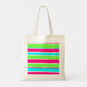 Tote Bag Bleu rose vert (Dos)