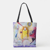 Tote Bag Bleu rouge jaune, Kandinsky sauvage (Dos)