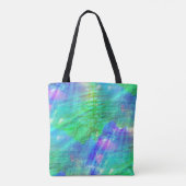 Tote Bag bleu sans couture d'aquarelle d'arrière - plan (Dos)