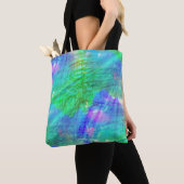 Tote Bag bleu sans couture d'aquarelle d'arrière - plan (De près)