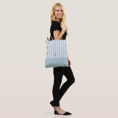 Tote Bag BLEU STRIPED PERSONNALISÉ fourre-tout (Sur le modèle)