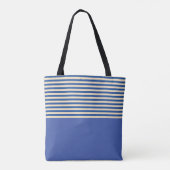 Tote Bag Bleu sur bande bleue (Dos)