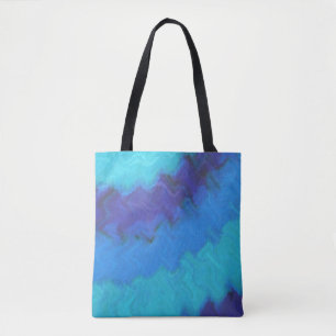 Tote Bag Bleu Tie Tee Ocean Wave