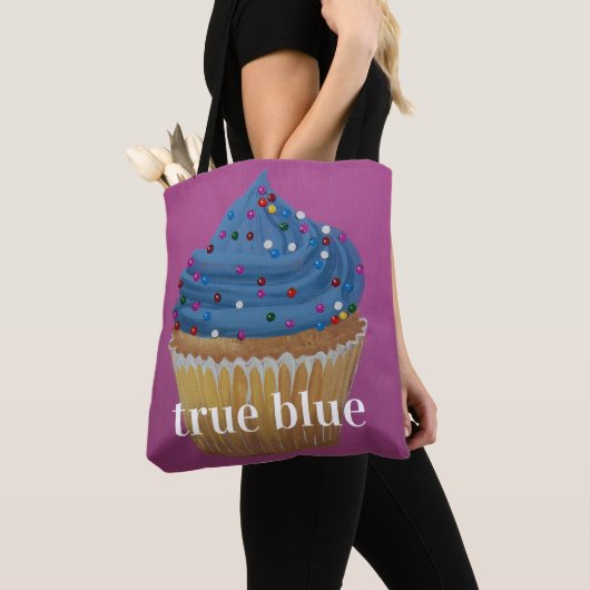 Tote Bag Bleu-tiful - bleu vrai (De près)