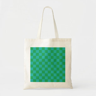 Tote Bag Bleu vert À damiers En vichy Motif