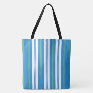 Tote Bag Bleu Vert Blanc Matin Glory Transat Grandes