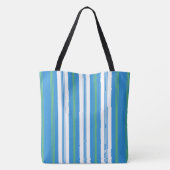 Tote Bag Bleu Vert Blanc Matin Glory Transat Grandes (Dos)