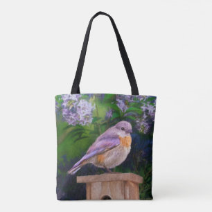 Tote Bag Bleuet de l'Est en neige - Photo originale