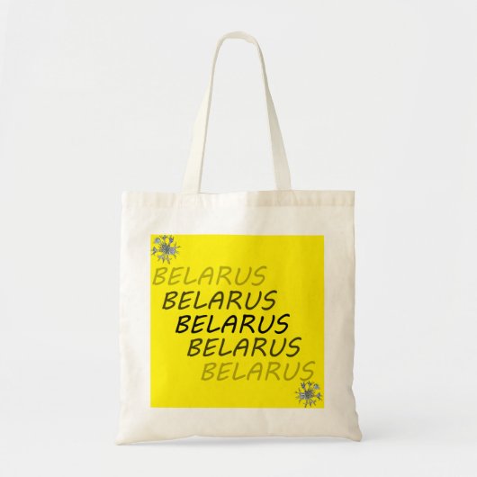 Tote Bag Bleuet National Biélorussie (Devant)