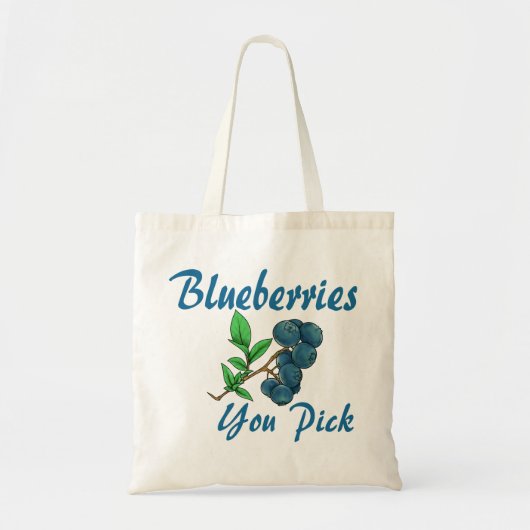 Tote Bag bleuets que vous choisissez (Devant)