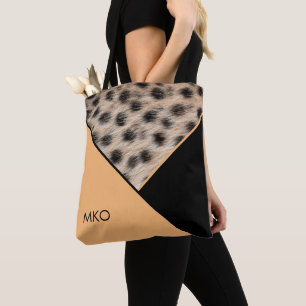 Tote Bag Bloc de couleur avec Poster de animal