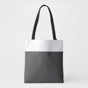 Tote Bag Bloc de couleur gris foncé moderne professionnel