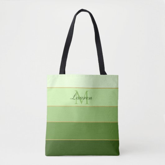 Tote Bag Bloc de couleur Ombre vert personnalisé (Devant)