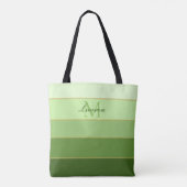 Tote Bag Bloc de couleur Ombre vert personnalisé (Dos)