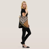 Tote Bag Bloc de couleur taches de guépard (Sur le modèle)