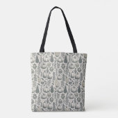Tote Bag Blocage des gourmandises d'automne Imprimer en ver (Dos)
