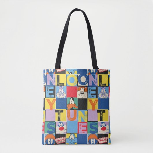 Tote Bag Blocs de contrôle de caractères LOONEY TUNES™ (Devant)