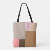 Tote Bag Blocs de couleurs de coquillage (Dos)