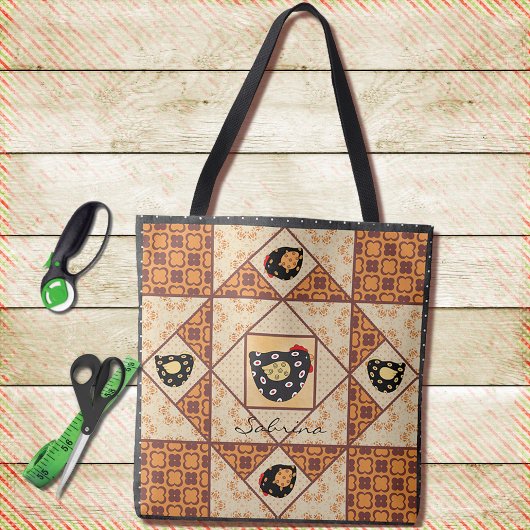 Tote Bag Blocs de courtepointe Country Chicks