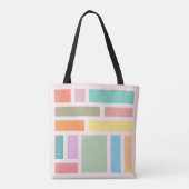 Tote Bag Blocs géométriques Abstraits (Dos)