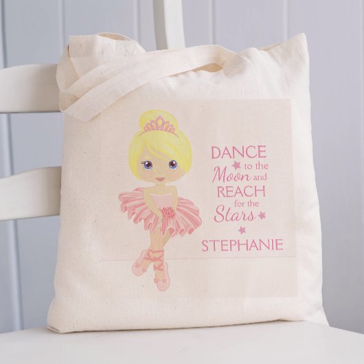 Tote Bag Blonde Ballerina Personnalisé