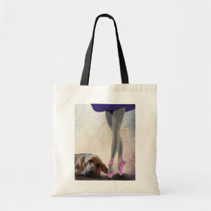 Tote Bag Bloodhound Et Danseur De Ballet