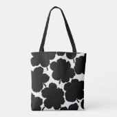 Tote Bag Bloom monochrome noir et blanc (Dos)