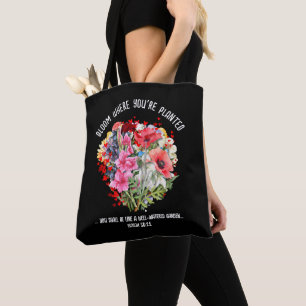 Tote Bag BLOOM OÙ VOUS ÊTES PLANTÉ Christian Floral
