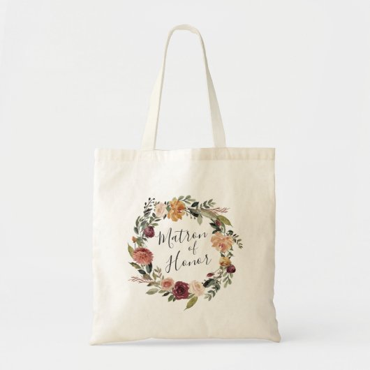 Tote Bag Bloom rustique | Matron d'honneur (Devant)