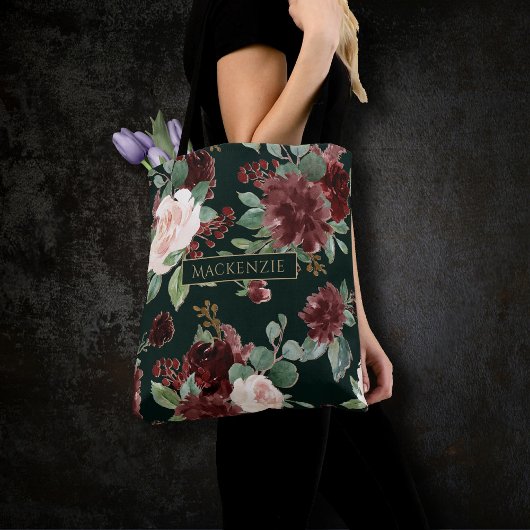 Tote Bag Bloom rustique | Terracotta et Marsala Coutume rou