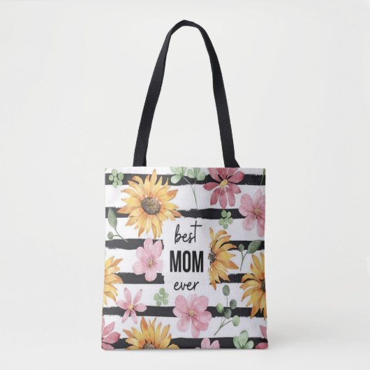 Tote Bag Bloomed with Love : A Fourre-tout for the Best Mom (Devant)