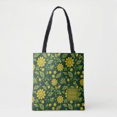 Tote Bag Blooms mystiques de minuit (Devant)