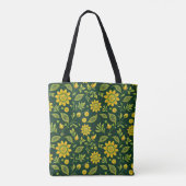 Tote Bag Blooms mystiques de minuit (Dos)