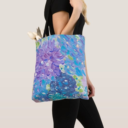 Tote Bag Blossoms bleus (De près)