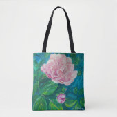 Tote Bag "Blossoms of Love" Rose Fourre-tout (med) (Devant)