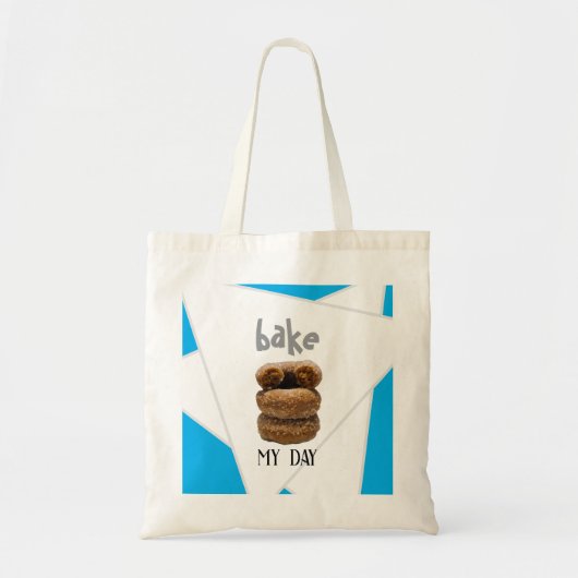 Tote Bag Blue Bake My Day (Devant)