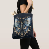 Tote Bag Blue Celestial Butterfly – Moon Witch Aesthetic (De près)
