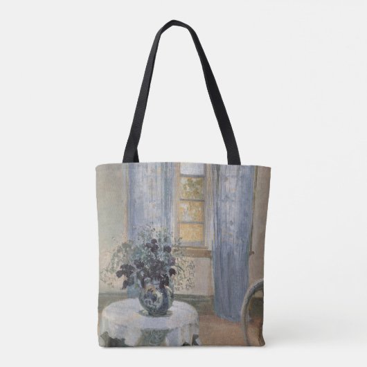Tote Bag Blue Clematis dans le studio de l'artiste, Anna An (Dos)