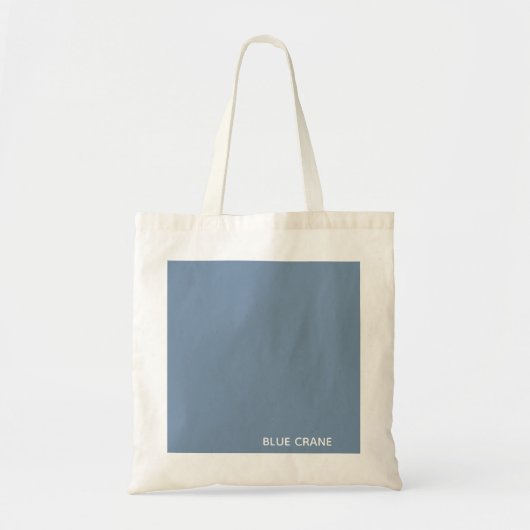 Tote Bag Blue Crane bleu color (Devant)
