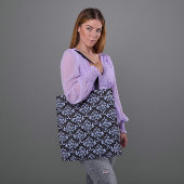 Tote Bag Blue Damask Fourre-tout