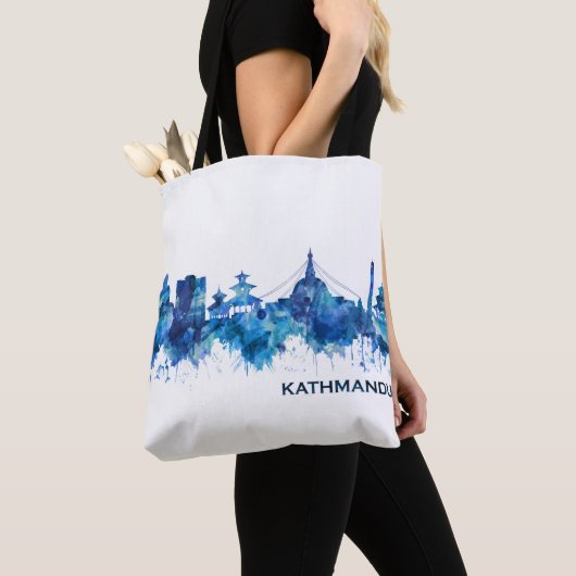Tote Bag Blue de Katmandou (De près)