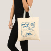 Tote Bag Blue Disco Rodeo Cowgirl Week-end Bachelorette (Devant (produit))