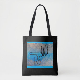 Tote Bag Blue Dog.