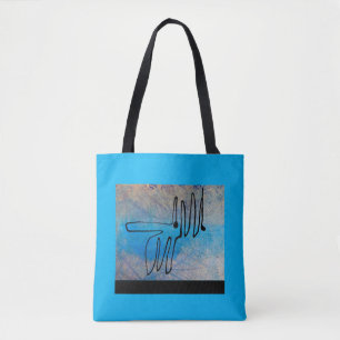 Tote Bag Blue Dog.